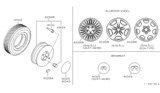 Diagram for Infiniti I30 Spare Wheel - 40300-4L725