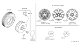 Diagram for 1999 Infiniti I30 Spare Wheel - 40300-4L725