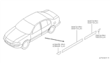 Diagram for 1997 Infiniti I30 Door Moldings - 82870-53U00