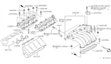 Diagram for Infiniti I30 Throttle Body Gasket - 16175-31U00