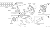 Diagram for Infiniti G37 Engine Main Bearing - 12208-31U25