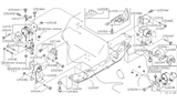 Diagram for 2000 Infiniti I30 Engine Mount Bracket - 11215-40U01