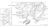 Diagram for Infiniti I30 Seat Cover - 87670-51U10