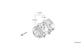 Diagram for Infiniti I30 A/C Compressor - 92610-2Y000