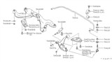 Diagram for Infiniti I30 Bump Stop - 54464-0E001