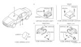 Diagram for 1999 Infiniti I30 Air Bag Sensor - 98831-2L725