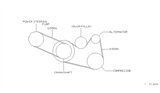 Diagram for 1998 Infiniti I30 Drive Belt - 11920-31U00