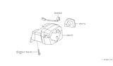 Diagram for 1999 Infiniti I30 Steering Column Cover - 48474-40U00