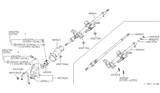 Diagram for 1999 Infiniti I30 Steering Column Cover - 48950-40U00