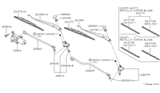 Diagram for Infiniti I30 Wiper Arm - 28881-40U00
