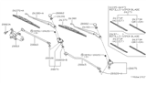 Diagram for 1999 Infiniti I30 Windshield Wiper - 28886-40U00