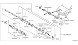 Diagram for 1997 Infiniti I30 Axle Shaft - 39204-31U00