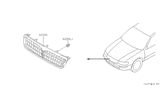 Diagram for 1999 Infiniti I30 Grille - 62310-53U00