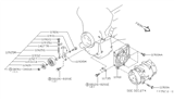 Diagram for 1999 Infiniti I30 A/C Idler Pulley - 11925-31U00