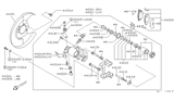 Diagram for 1996 Infiniti I30 Brake Dust Shields - 44150-38U00