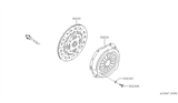 Diagram for Infiniti I30 Clutch Disc - 30100-40U11