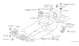 Diagram for Infiniti I30 Engine Cover - 75899-40U00