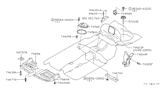 Diagram for 1998 Infiniti I30 Engine Cover - 75898-40U00