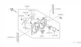 Diagram for 1998 Infiniti I30 Fan Shroud - 21483-31U00