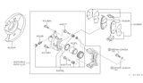 Diagram for 1997 Infiniti I30 Brake Pad Set - 41060-40U92