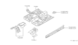 Diagram for 1998 Infiniti I30 Floor Pan - 74312-0L730