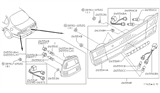 Diagram for 1999 Infiniti I30 Emblem - 84894-2L901