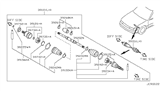 Diagram for 1998 Infiniti I30 Axle Shaft - 39205-31U01