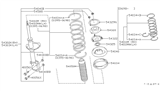 Diagram for Infiniti I30 Shock And Strut Mount - 54320-40U00