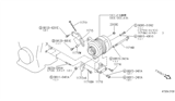 Diagram for Infiniti G20 Alternator Bracket - 11710-53J10