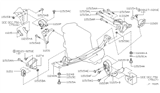 Diagram for 1993 Infiniti G20 Engine Mount - 11210-62J00