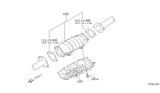 Diagram for Infiniti G20 Exhaust Heat Shield - 20853-40F10