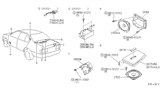 Diagram for 1991 Infiniti G20 Car Speakers - 28156-66E01