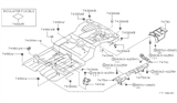 Diagram for 1990 Infiniti Q45 Body Mount Hole Plug - 74890-01E00