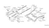 Diagram for 1993 Infiniti G20 Rear Crossmember - 75650-62J00