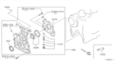 Diagram for 1991 Infiniti G20 Crankshaft Seal - 13510-40F00