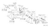 Diagram for Infiniti I30 Wheel Bearing - 40210-30R01