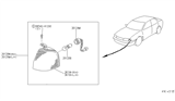 Diagram for 1993 Infiniti G20 Side Marker Light - B6130-62J00