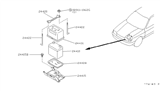 Diagram for 1995 Infiniti G20 Battery Tray - 64860-77J00