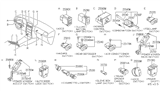 Diagram for Infiniti G20 Clock Spring - 25567-62J00