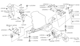 Diagram for Infiniti G20 Transmission Mount - 11220-62J22