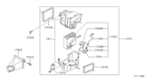 Diagram for 1996 Infiniti G20 Evaporator - 27280-78J00