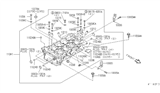 Diagram for Infiniti Cylinder Head Bolts - 11056-53J00