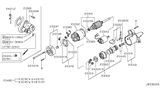 Diagram for Infiniti Starter Brush - 23380-30R10