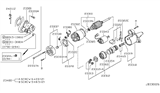 Diagram for Infiniti Q45 Starter Drive - 23360-30R12