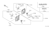 Diagram for Infiniti G20 Radiator fan - 21486-58Y00