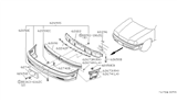 Diagram for 1991 Infiniti G20 Bumper - 62022-62J25