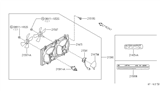 Diagram for Infiniti G20 Fan Motor - 21487-58Y00