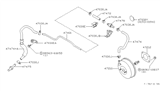 Diagram for Infiniti G20 Brake Booster Vacuum Hose - 47471-62J00