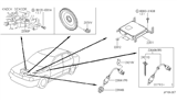 Diagram for Infiniti G20 Oxygen Sensor - 22690-78J00