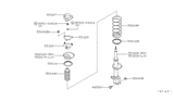 Diagram for Infiniti G20 Bump Stop - 55241-56E00